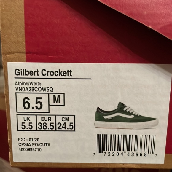 Vans Gilbert Crockett pro Alpine Green pop Cush - Picture 9 of 9